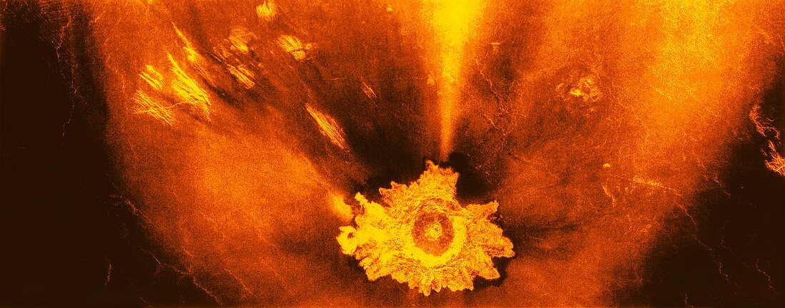 Venus,synthetic aperture radar map