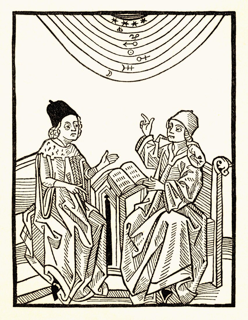 King and astrologer,historical artwork