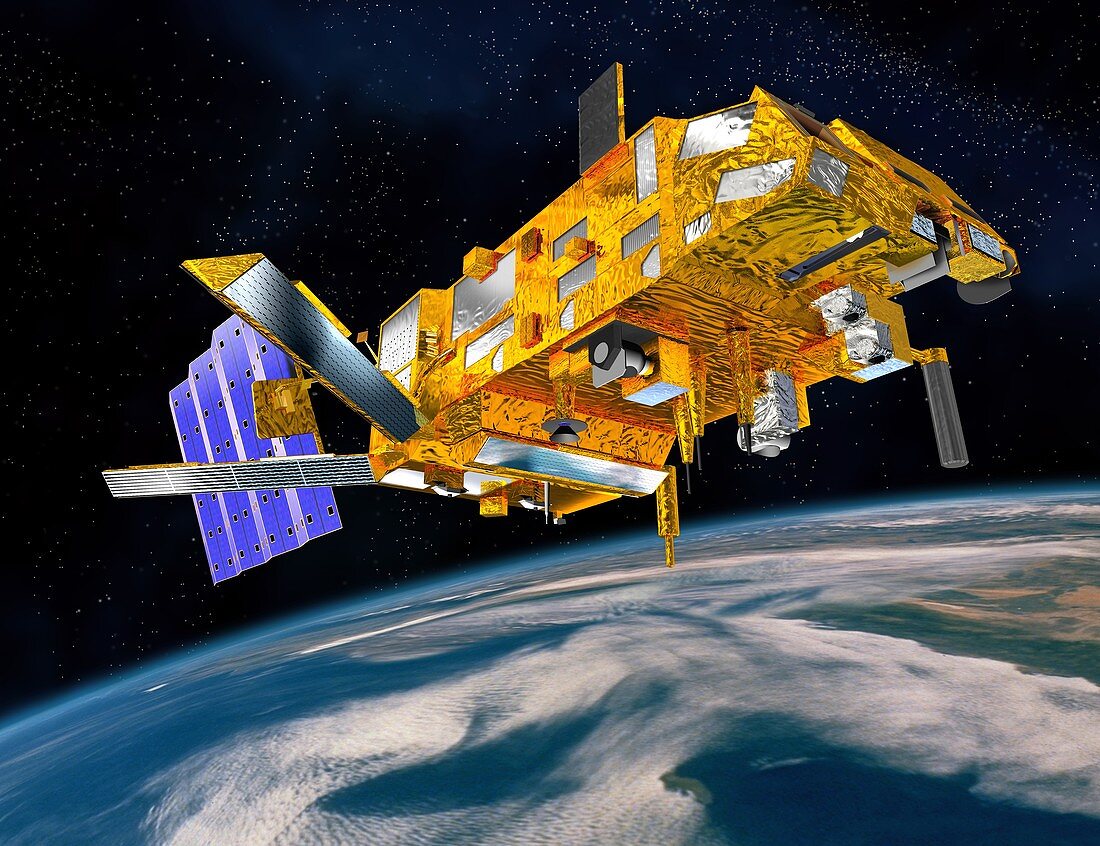 MetOp weather satellite,artwork