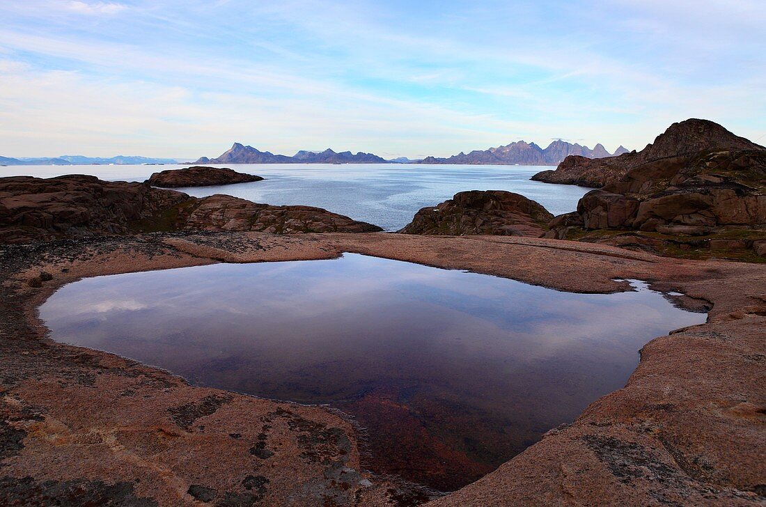 Greenland coastal landscape