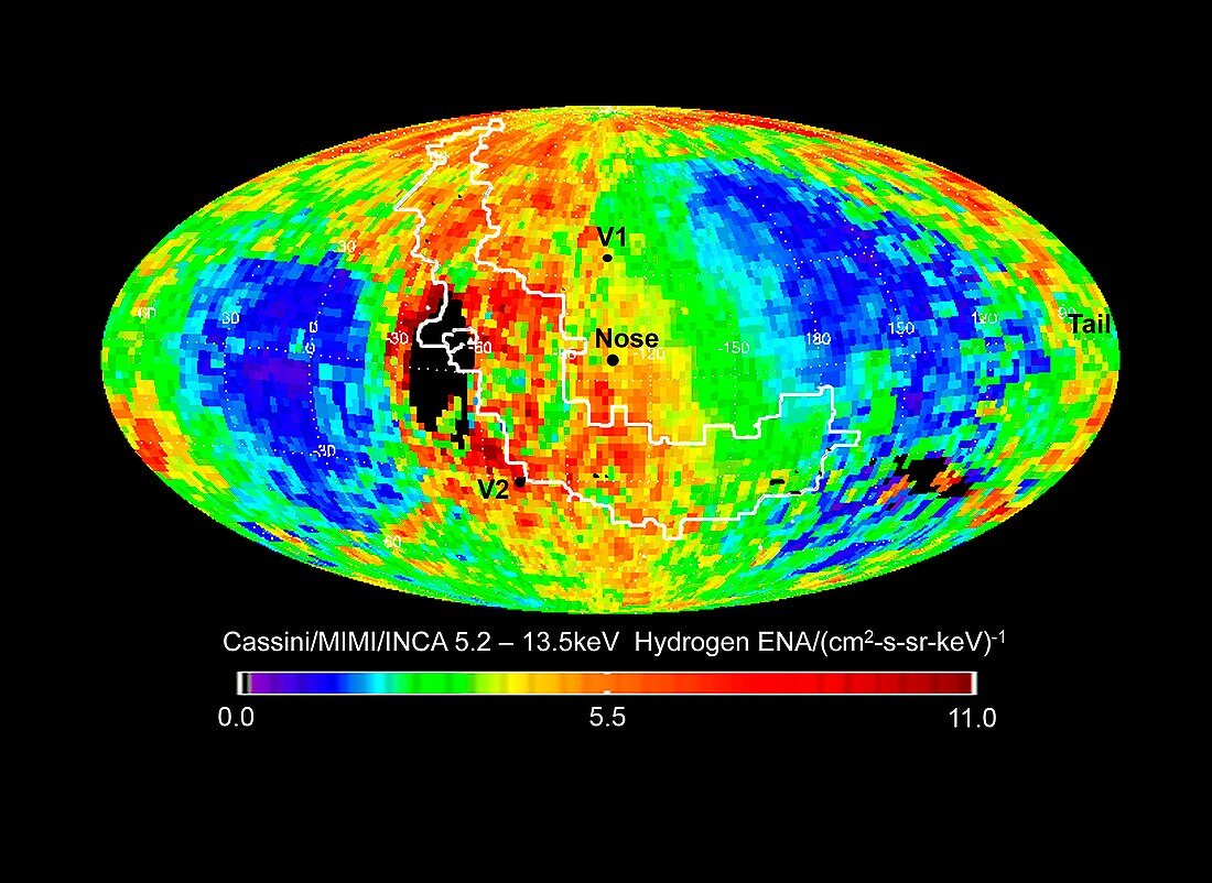 Heliosphere map,Cassini data