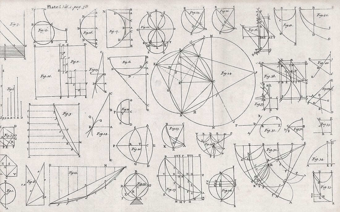 Mathematical diagrams,17th century