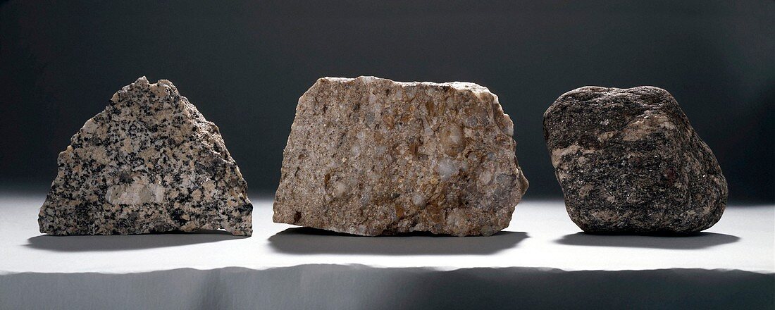 Common rock types