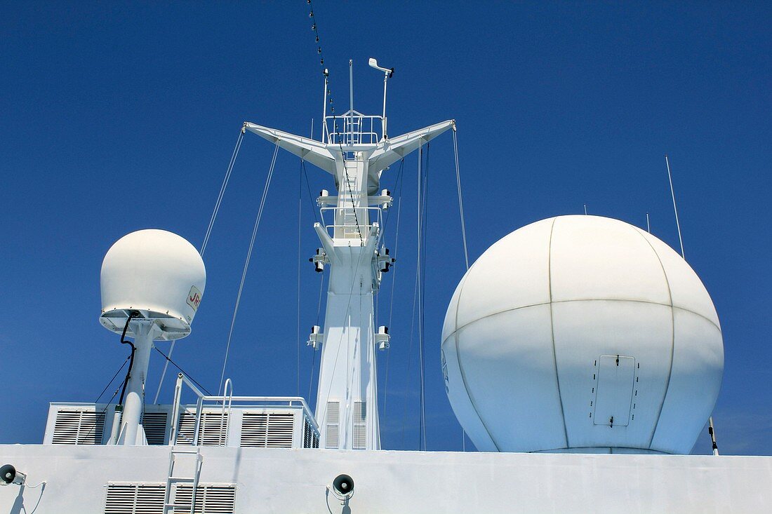 Ship radar and radio domes