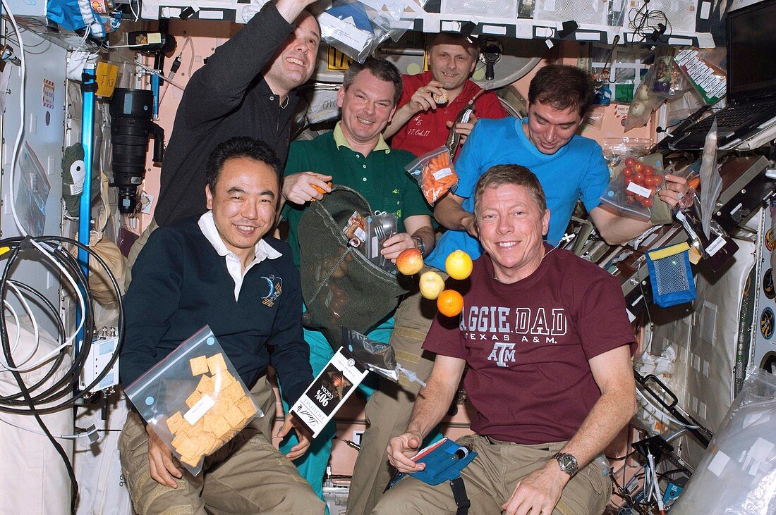 ISS Expedition 28 and STS-135 crews