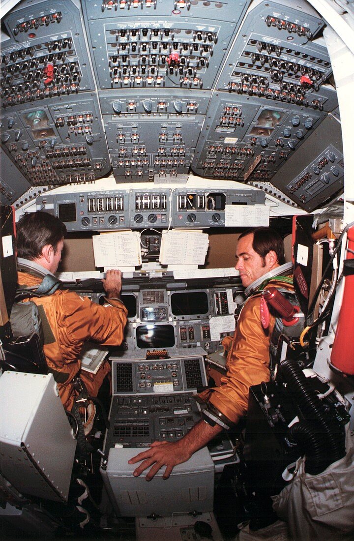 First Space Shuttle flight preparation