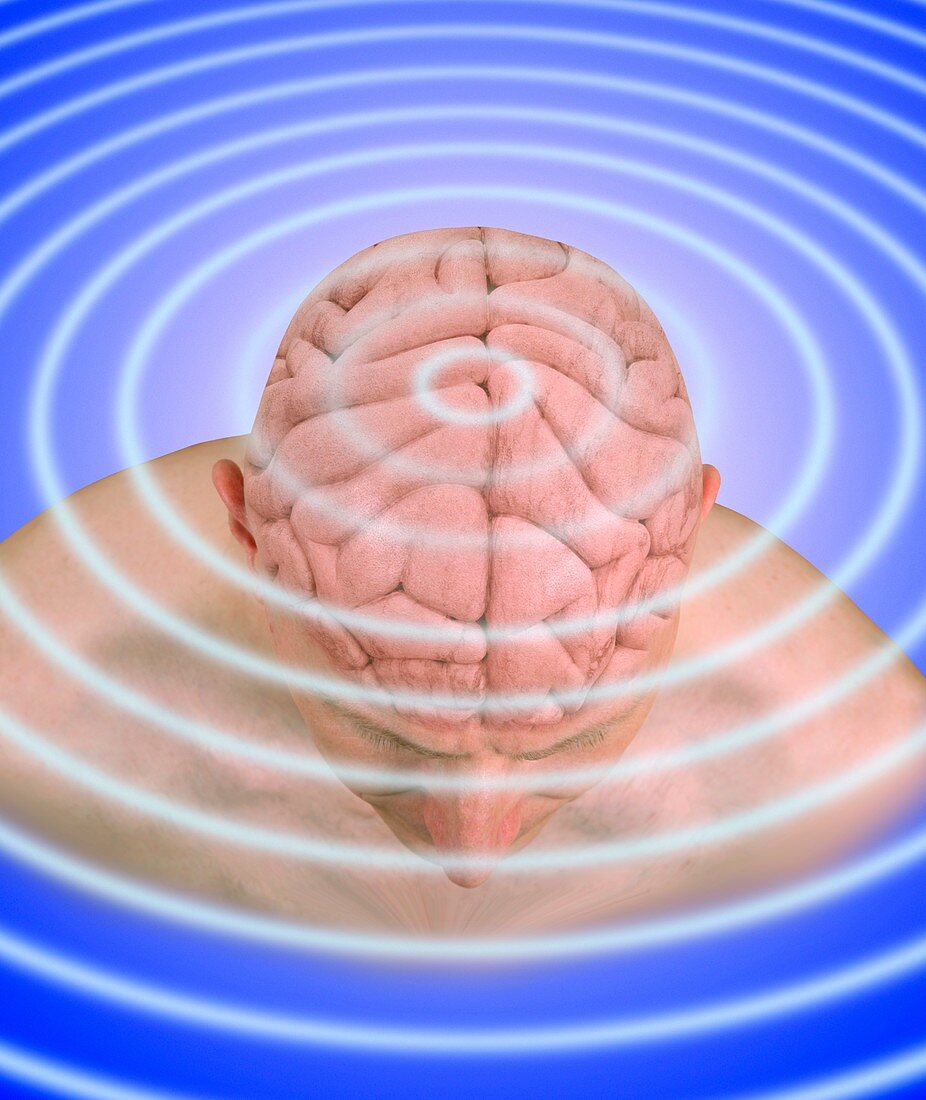 Brain waves,conceptual image