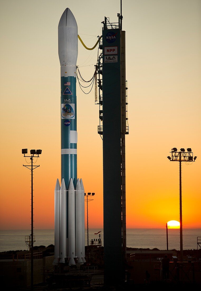 NPP satellite launch rocket