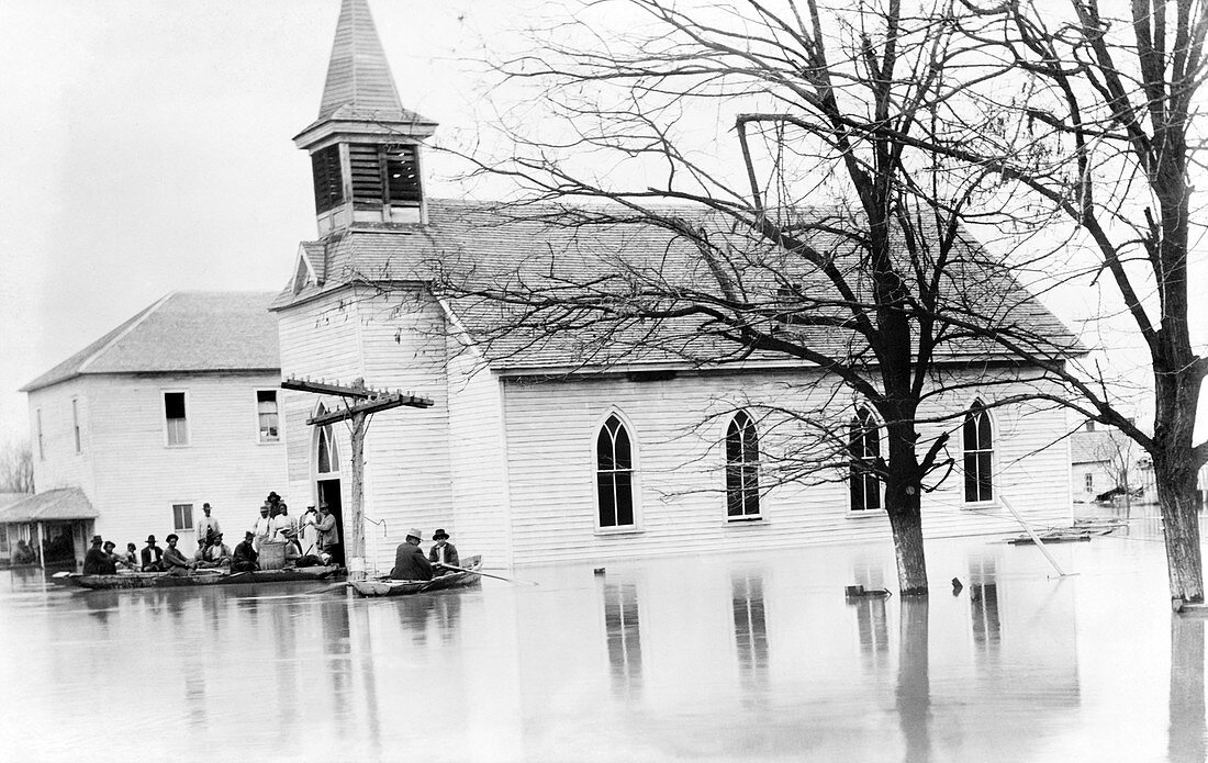 Mississippi flood,Missouri,1912