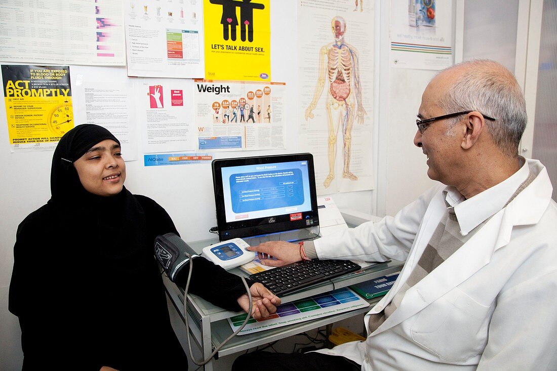 Blood pressure test