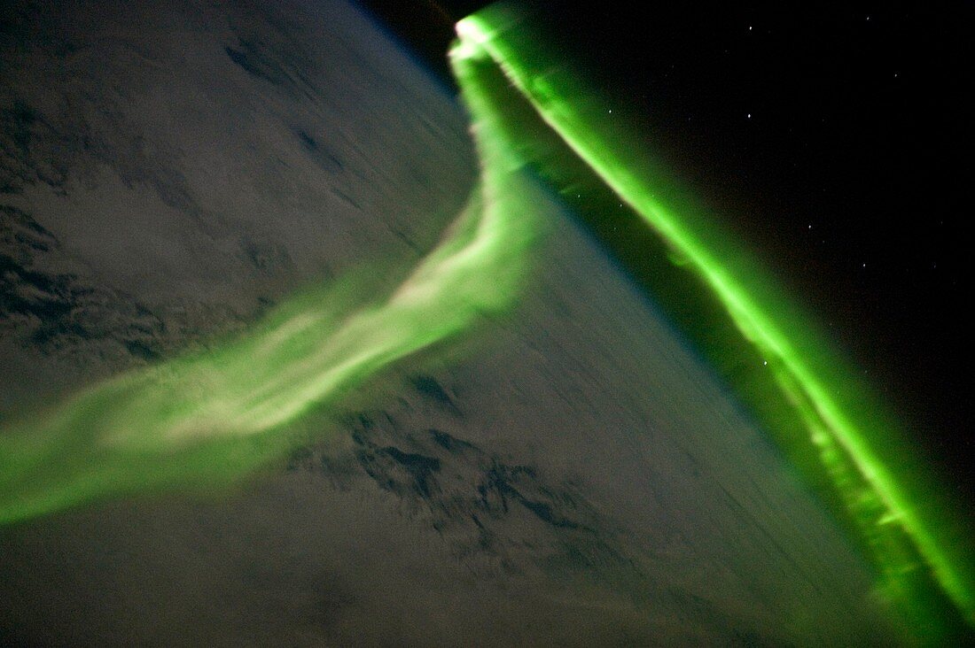 Aurora Australis from space