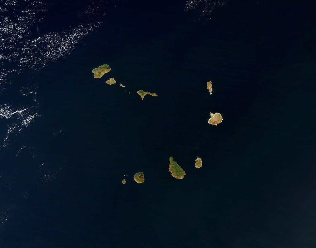 Cape Verde Is,satellite image