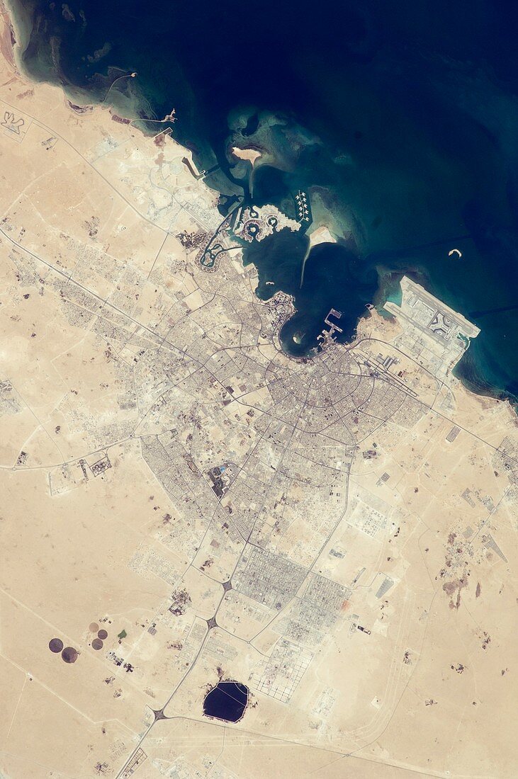 Doha,Qatar,from space