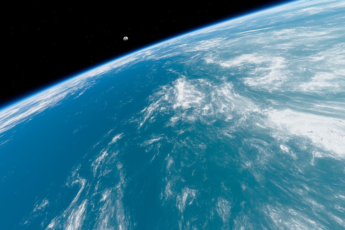 Moonrise over Earth