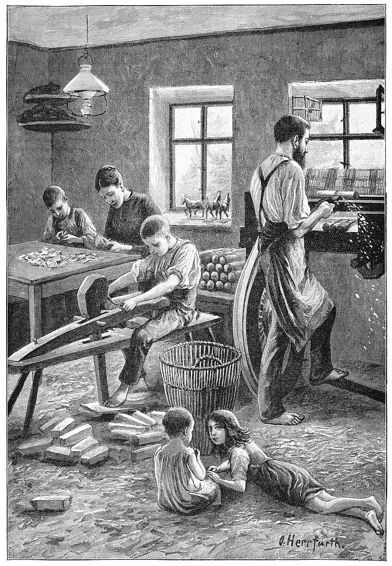 Toy manufacturing,19th century