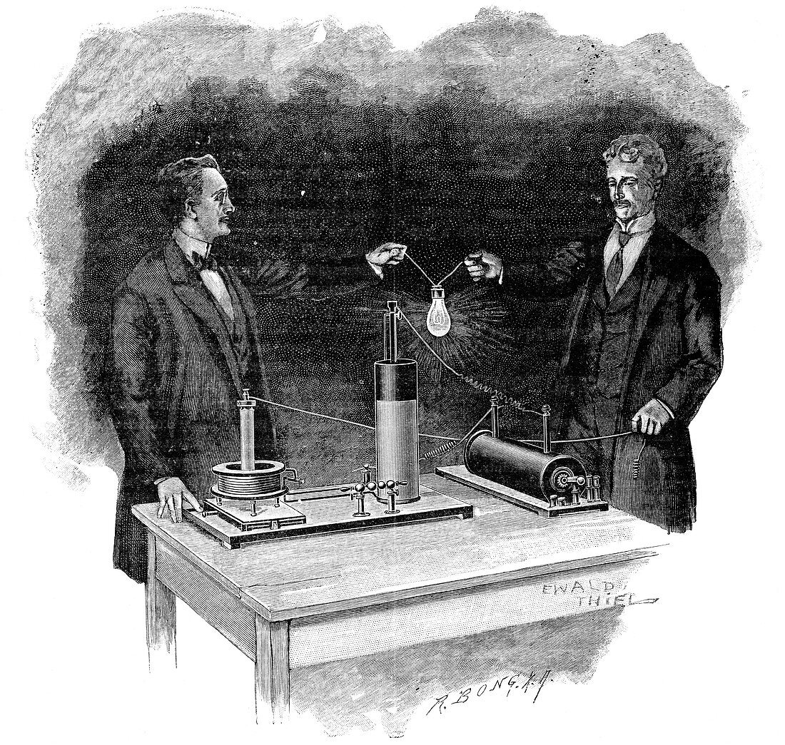 Electrical experiment,early 20th century