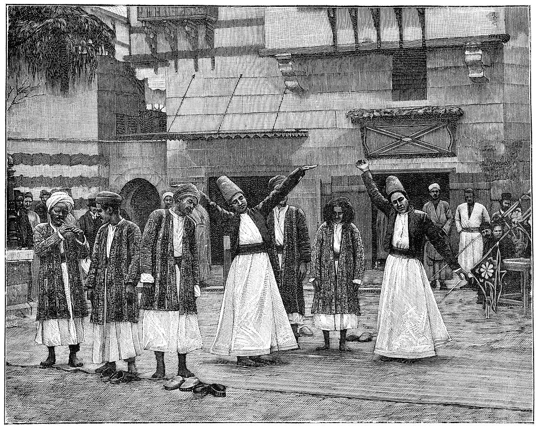 Whirling dervishes,19th century