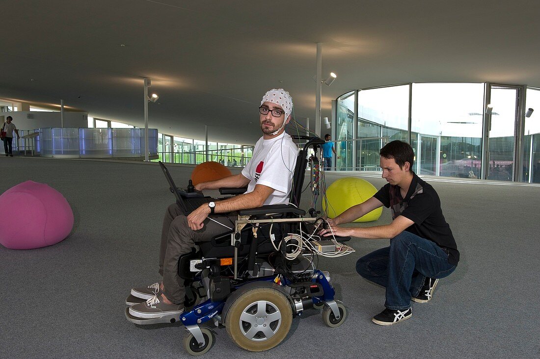 Thought-controlled wheelchair