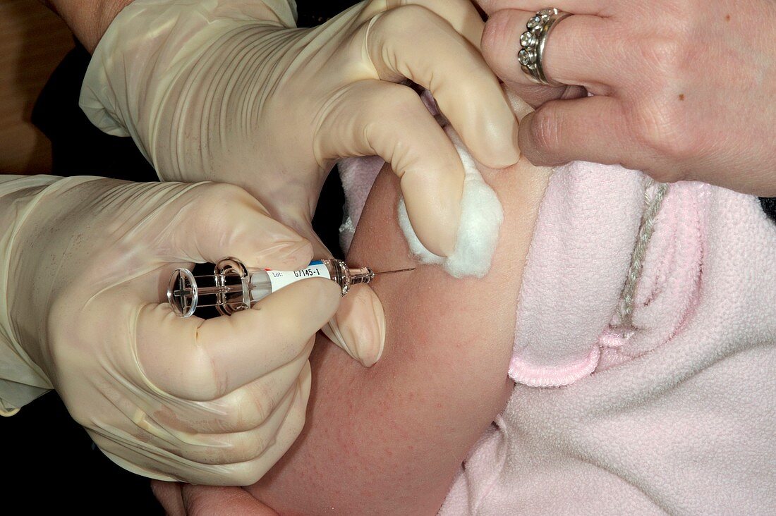 Flu vaccination for a child