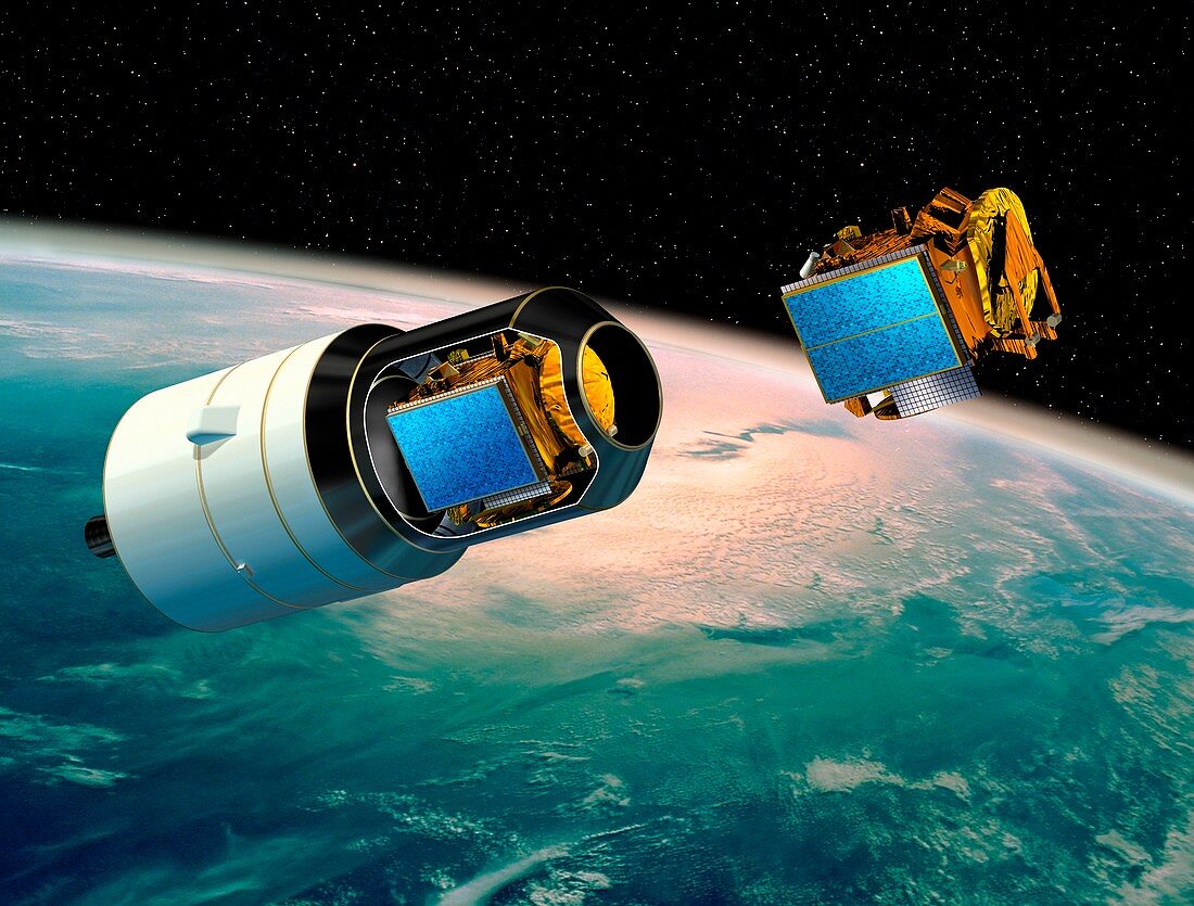 Ariane 5 payload deployment,artwork