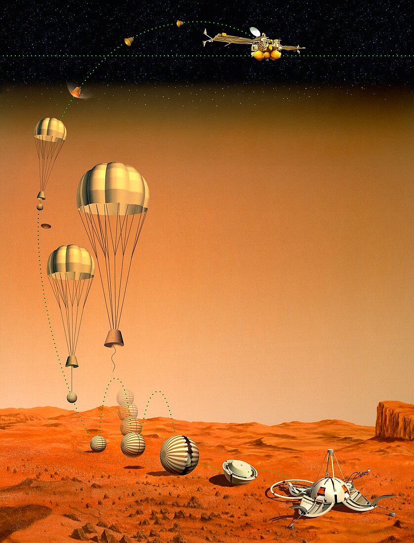Mars 96 surface station,artwork