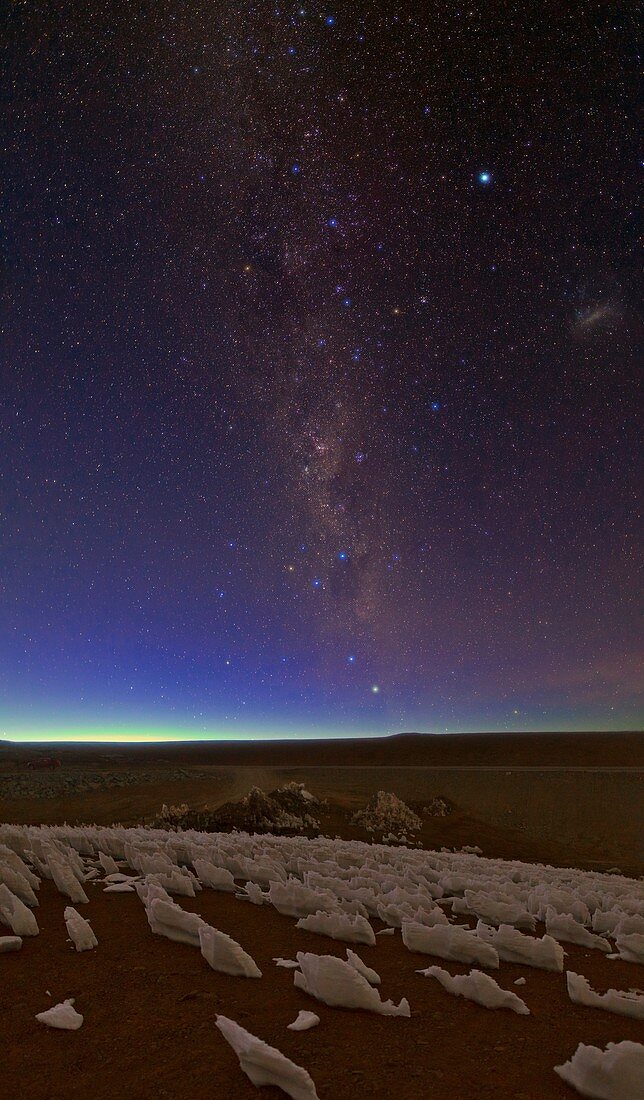 Milky Way and Andean dawn