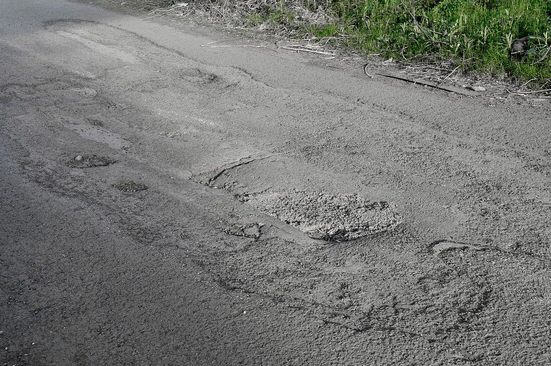 Wear and tear of road surface
