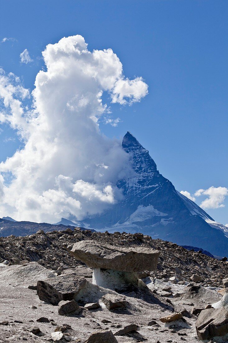 Gorner glacier and Matterhorn