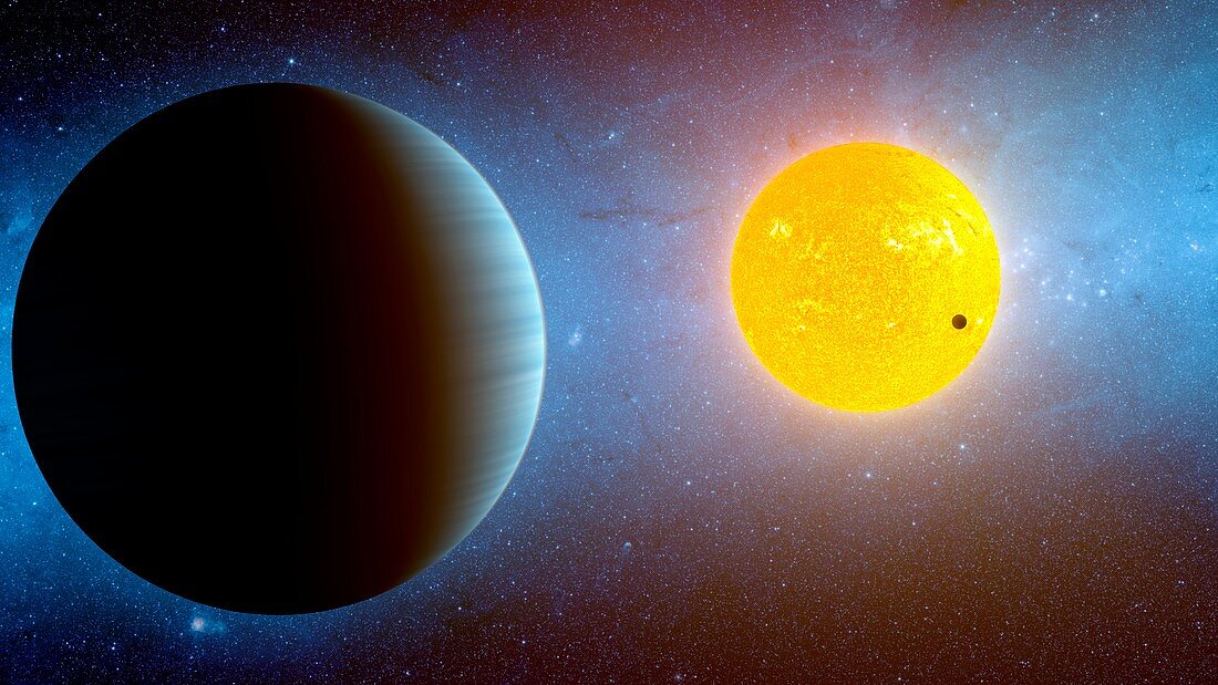 Kepler-10 star system,artwork
