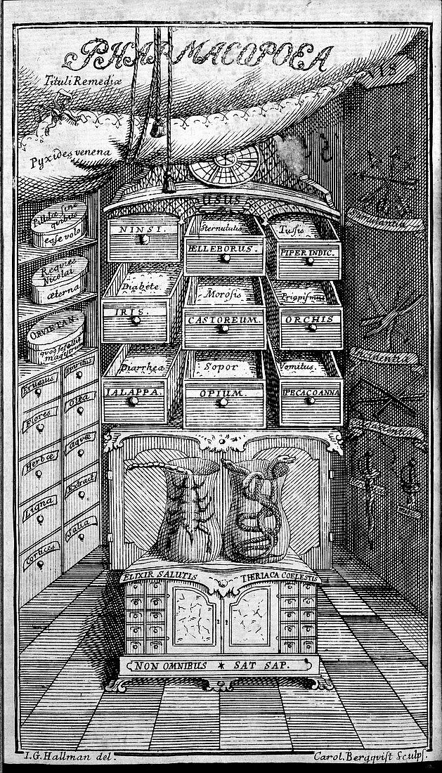 Pharmacopoea cabinet,artwork