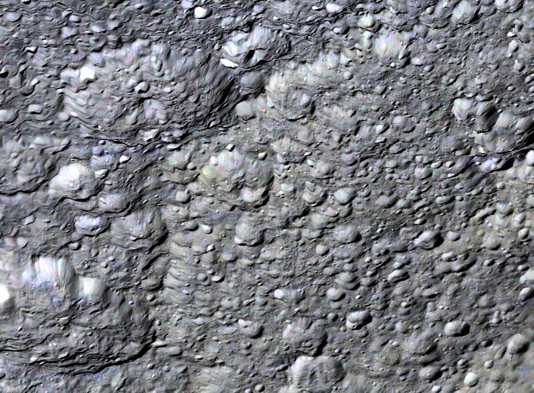 Surface of Rhea,Cassini image