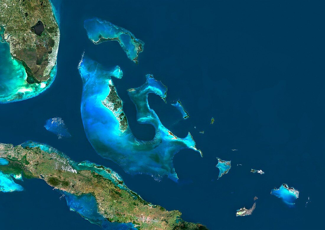 Bahamas,satellite image