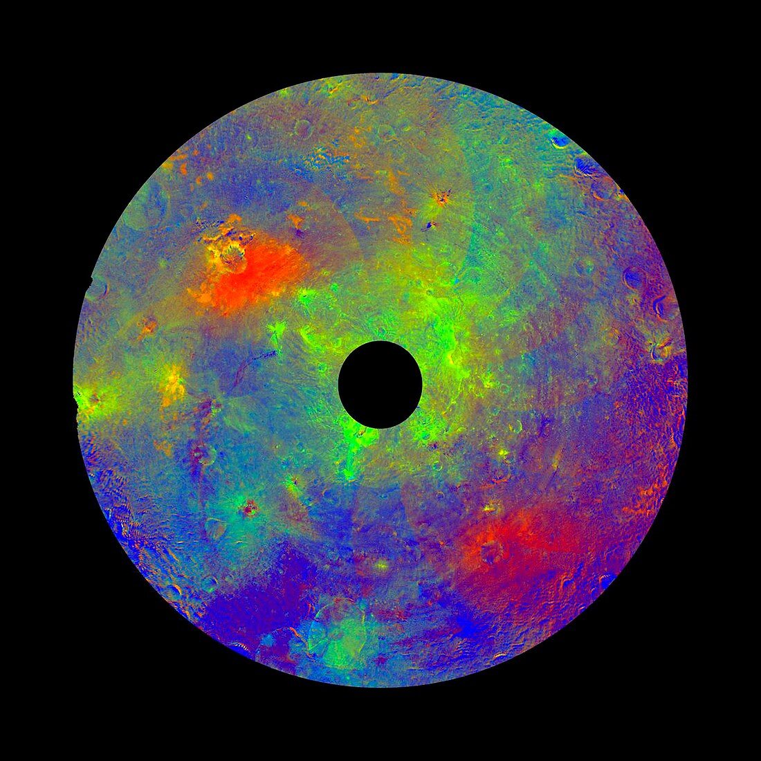Vesta asteroid,geologic map