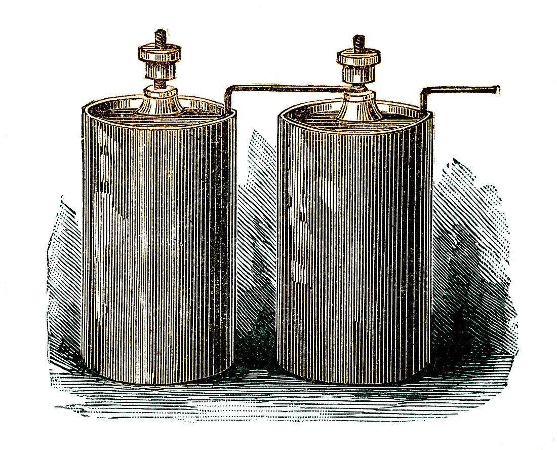 Electric batteries,19th century