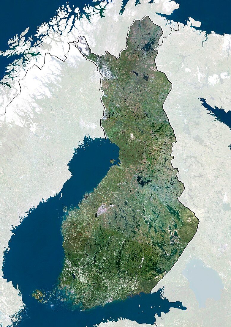 Finland,satellite image