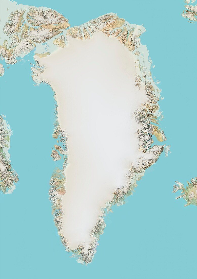 Greenland,satellite image