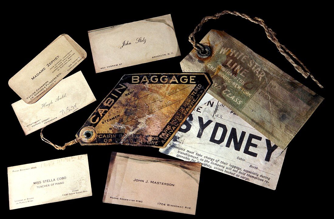 Restored documents from the Titanic