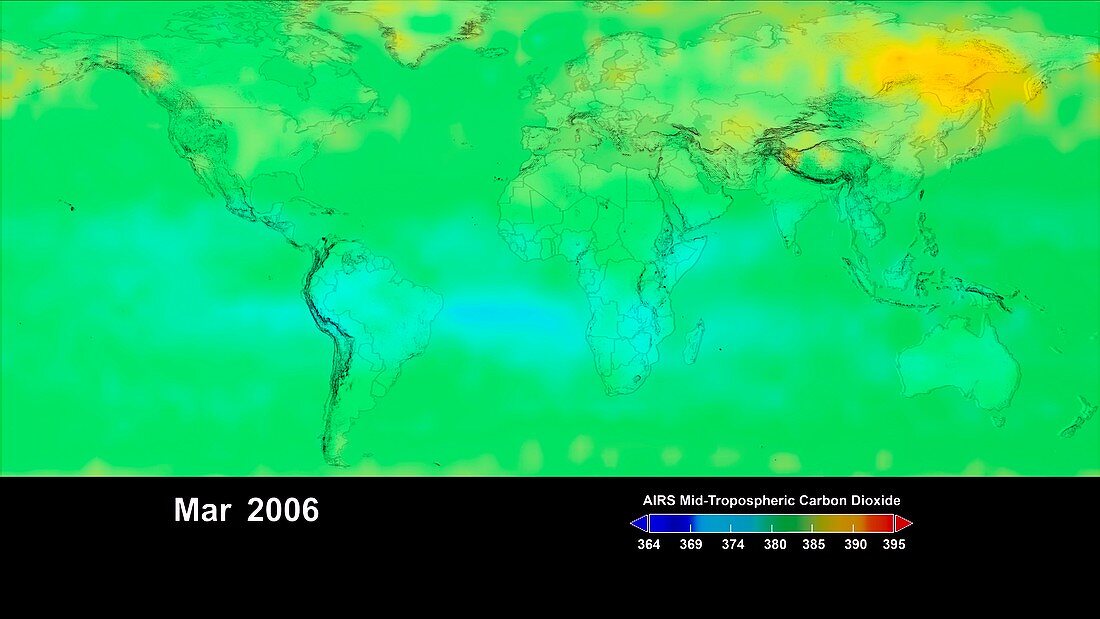 Global carbon dioxide levels,2006