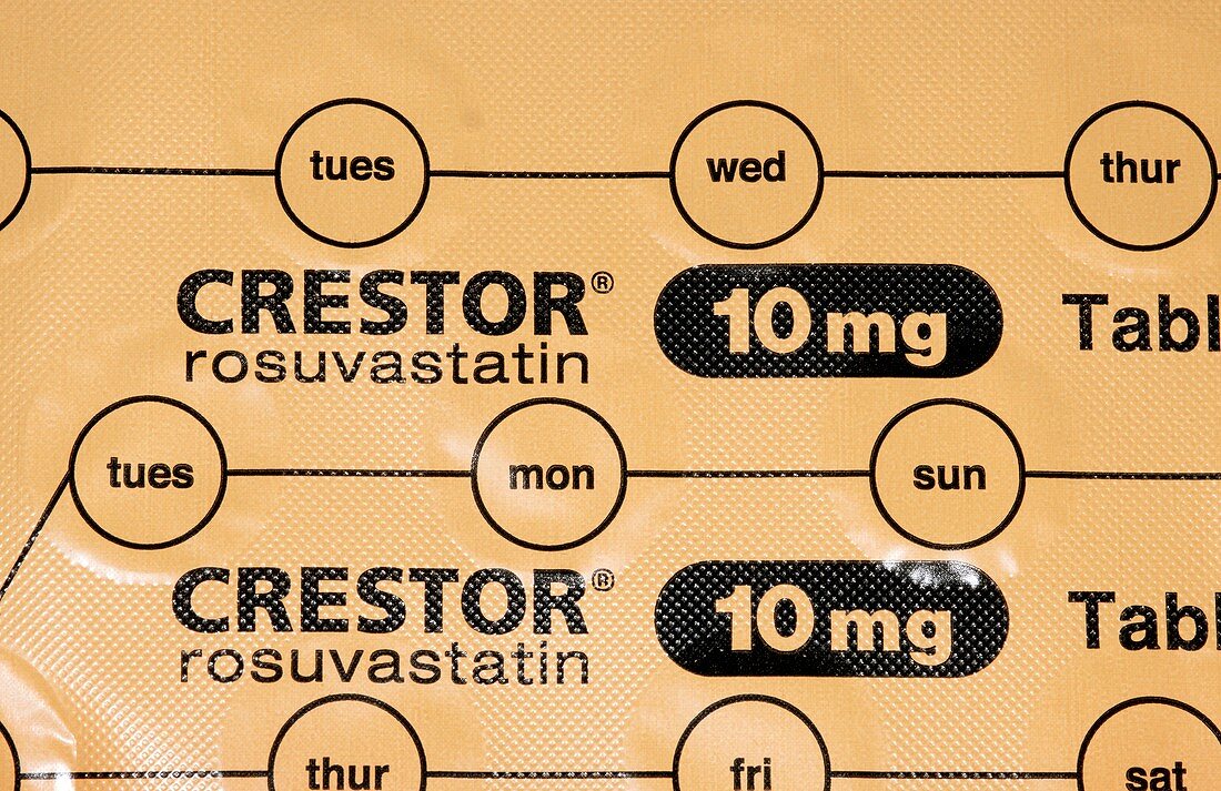 Rosuvastatin (Crestor) pills