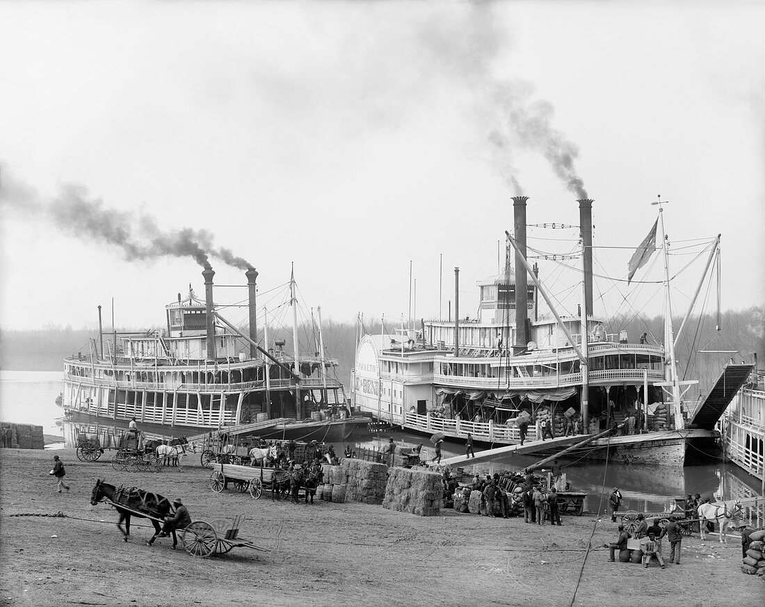 Paddle steamers,Mississippi,1910s