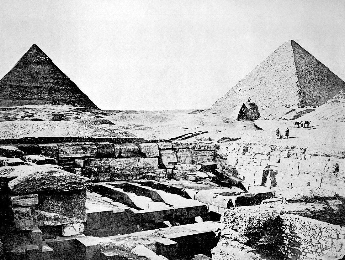Pyramids of Giza,Egypt,1880s