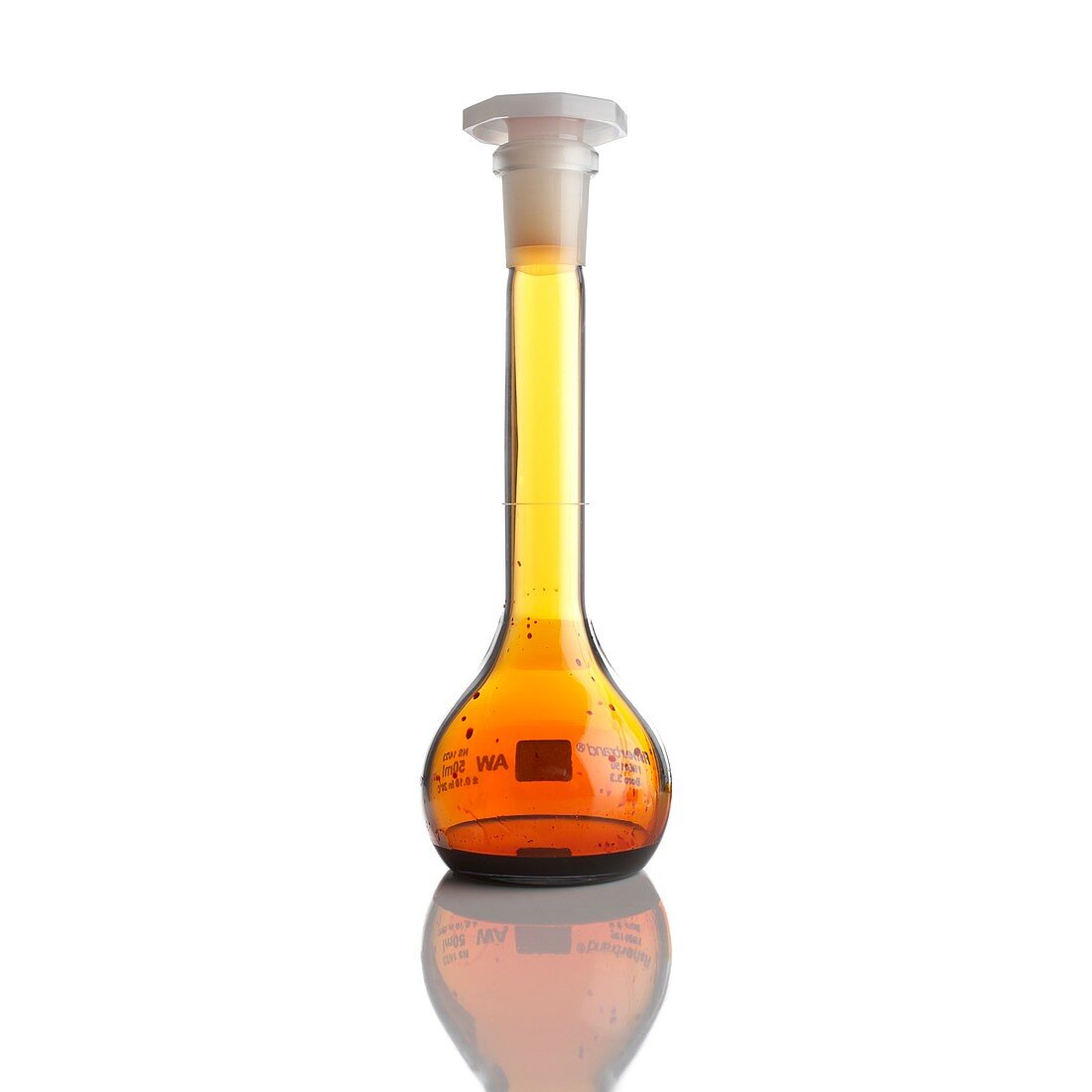 Bromine in a flask