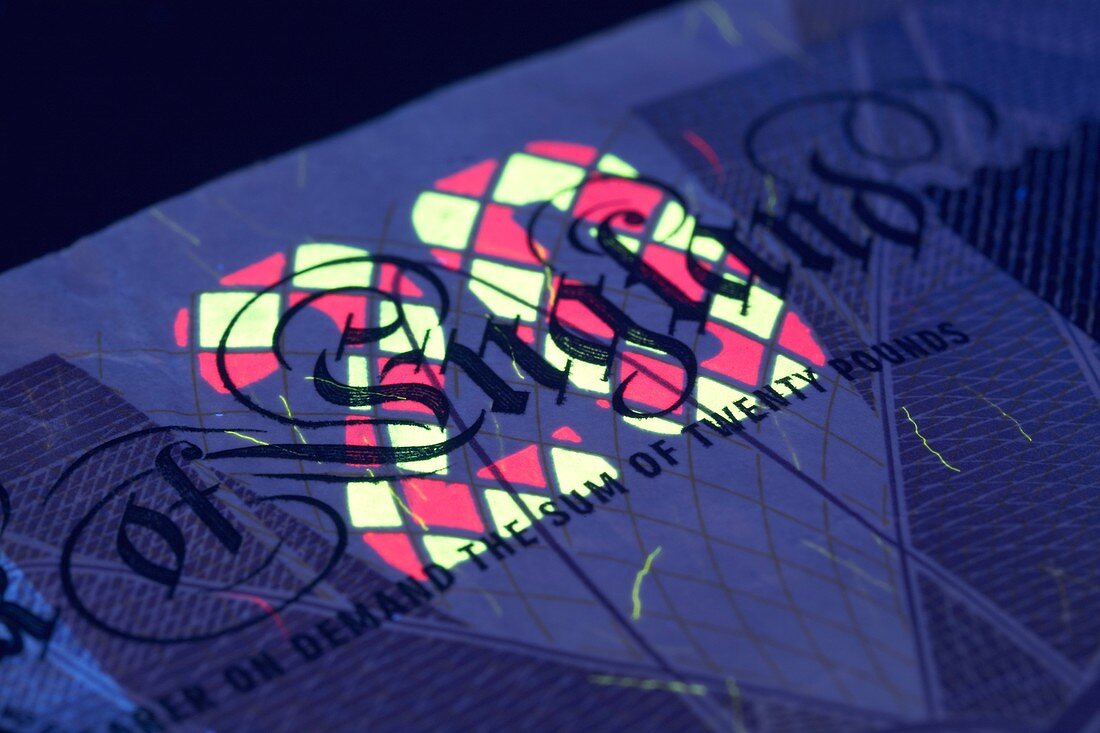 Banknote,UV anti-counterfeit marker