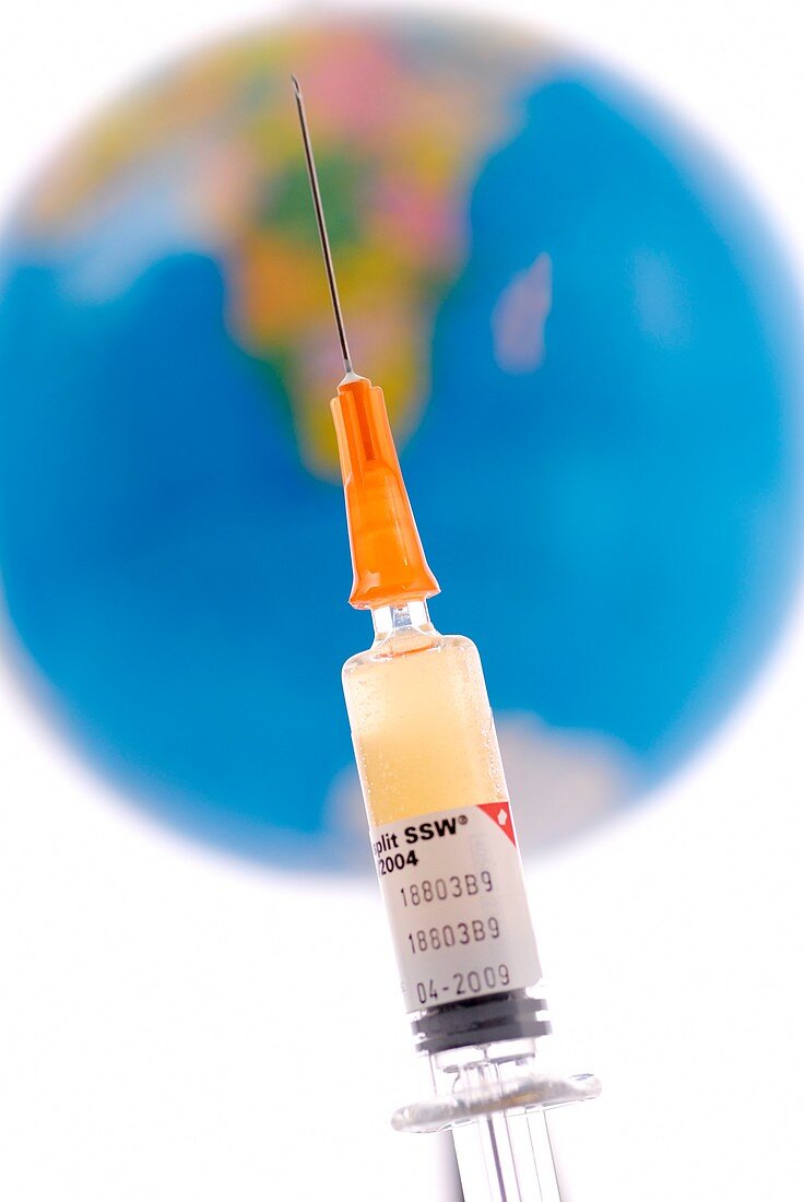 Pandemic vaccination,conceptual image