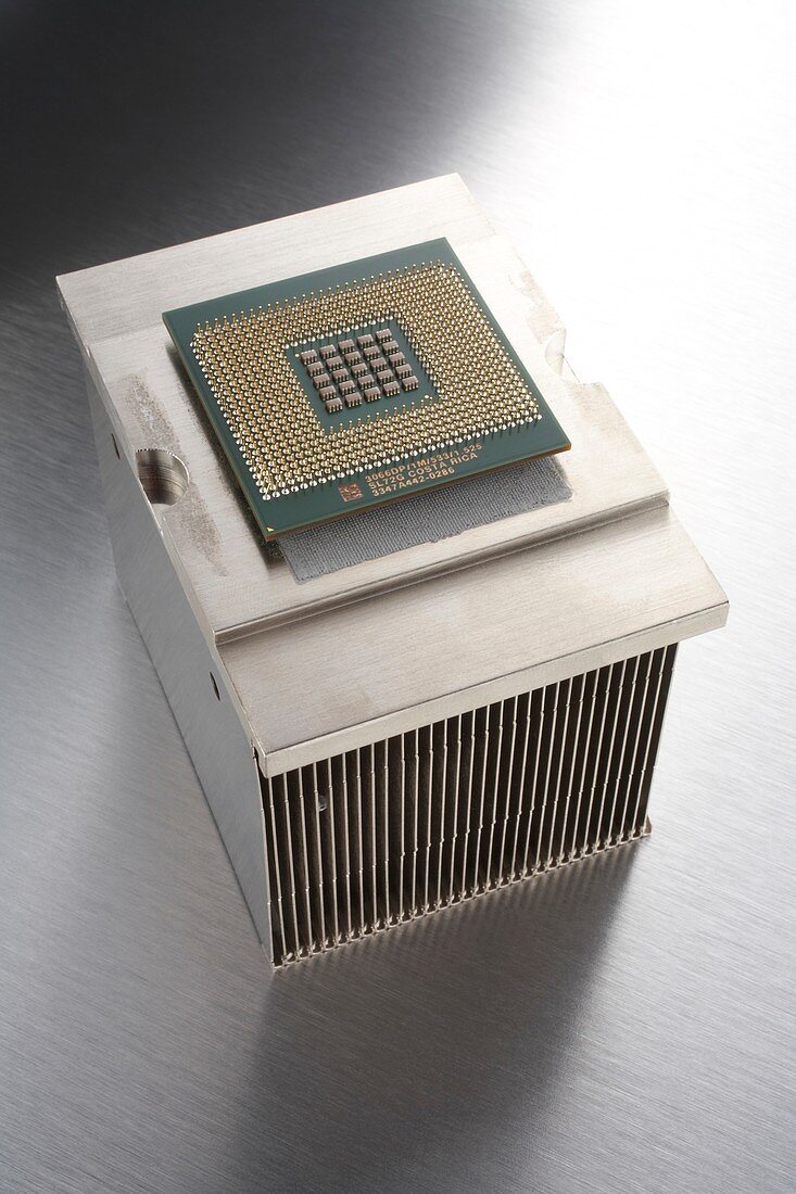Hafnium-based CPU and heat sink