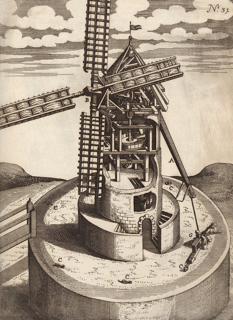 Windmill design,17th century