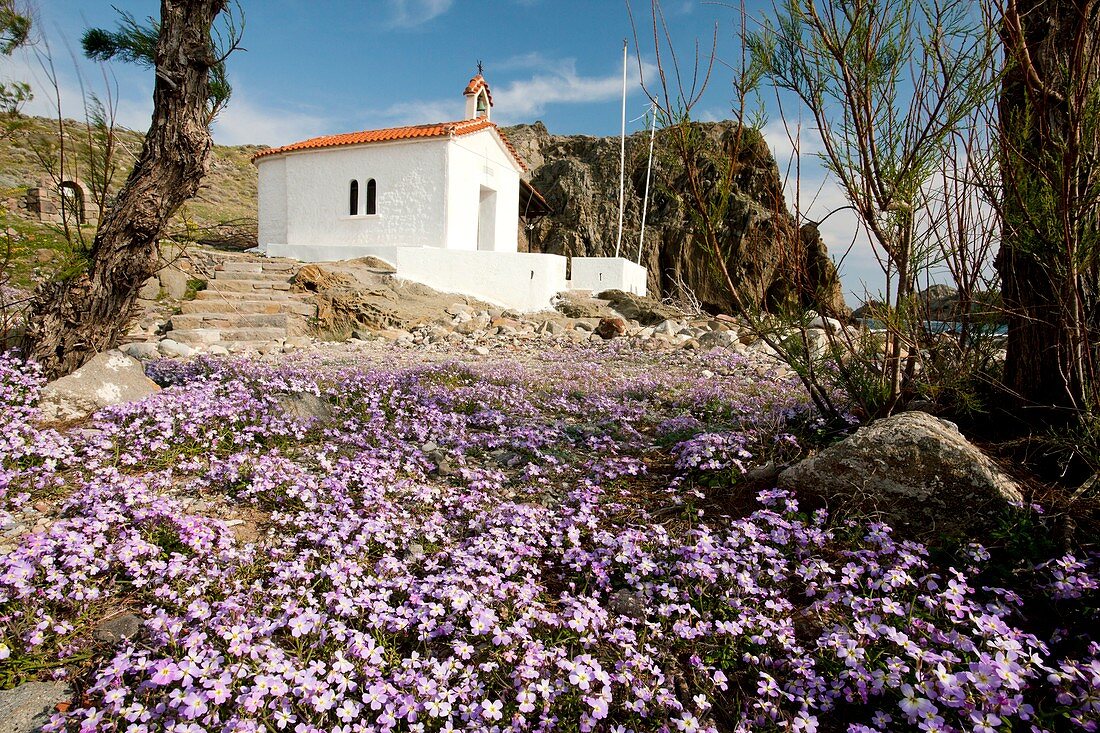 Chapel on Lesvos Island,Greece