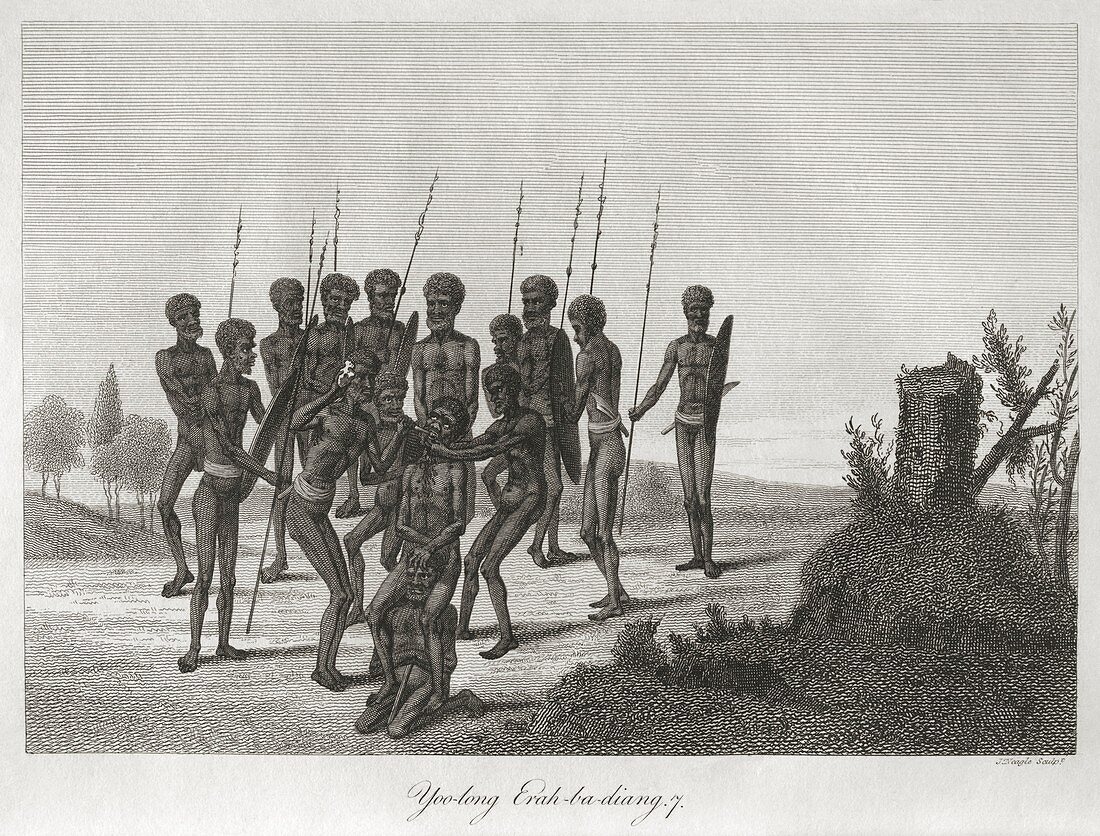 Aboriginal initiation ceremony,1795