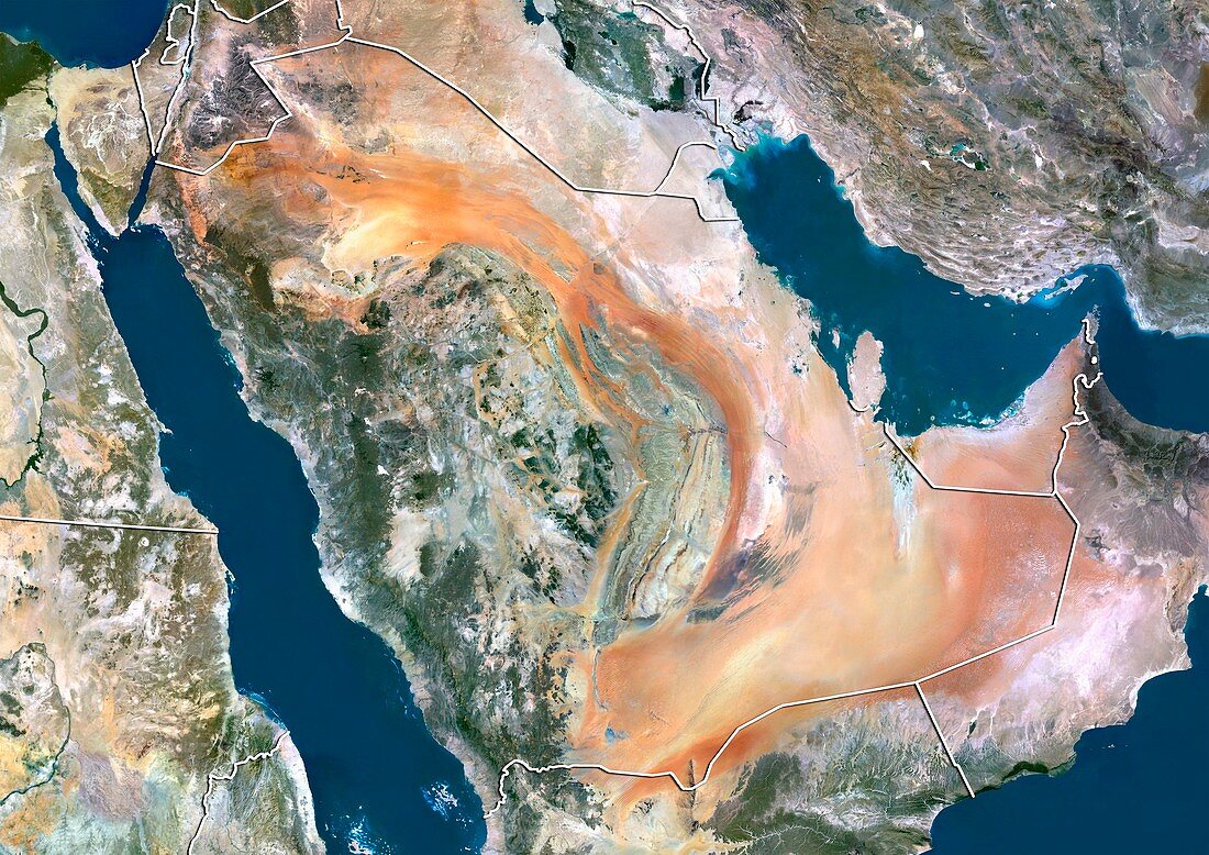 Saudi Arabia,satellite image