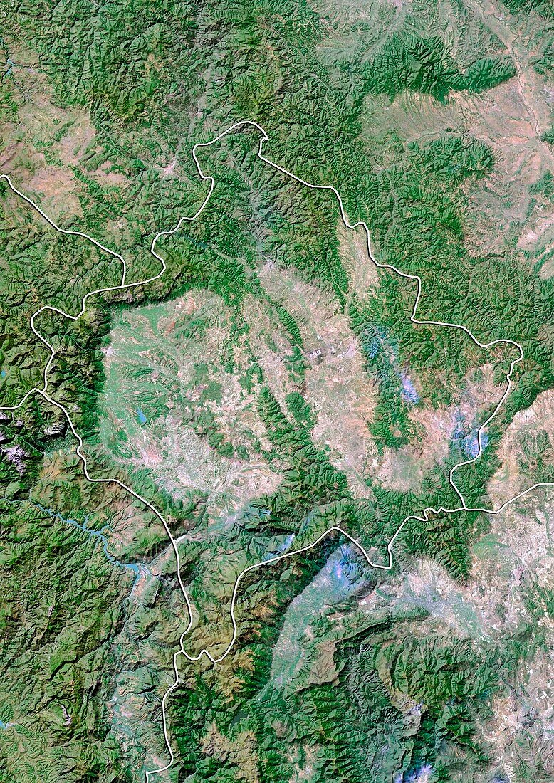 Kosovo,satellite image